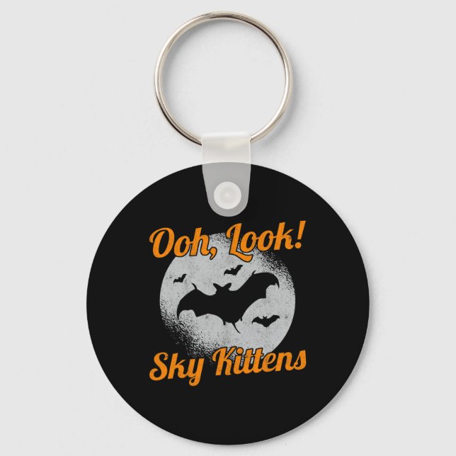 Llavero Oh Look Sky Kittens Bat Halloween Bats (Anverso)