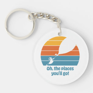 Llavero ¡Oh, los lugares a los que vas! Retro Sunset