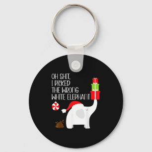 Llavero Oh me equivoqué con el Elefante Blanco de Navidad