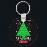 Llavero Oh Químist Chemist Tree Funny Science Navidades<br><div class="desc">Oh Navidades de Química de Árbol Químico Divertidos de Ciencia Química. Elementos químicos divertidos química disfraz de árbol de Navidad para los hombres mujeres profesoras o para todos los amantes de la ciencia y educadores de química, nerds, geeks y entusiastas de las mesas periódicas. Camisas perfectas para los amantes de...</div>