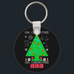 Llavero Oh Químist Chemist Tree Funny Science Navidades<br><div class="desc">Oh Navidades de Química de Árbol Químico Divertidos de Ciencia Química. Elementos químicos divertidos química disfraz de árbol de Navidad para los hombres mujeres profesoras o para todos los amantes de la ciencia y educadores de química, nerds, geeks y entusiastas de las mesas periódicas. Camisas perfectas para los amantes de...</div>