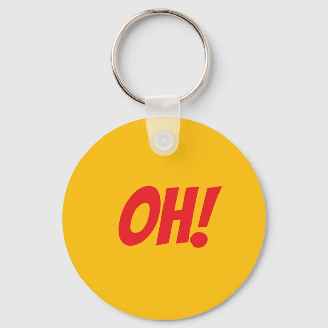Llavero ¡OH! - Si sabe que sabe (Anverso)