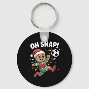 Llavero Oh Snap Hombre de Jengibre Navidad Fútbol Niño 