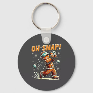 Llavero Oh Snap Pan de Jengibre Golfista Golf Navidad Golf