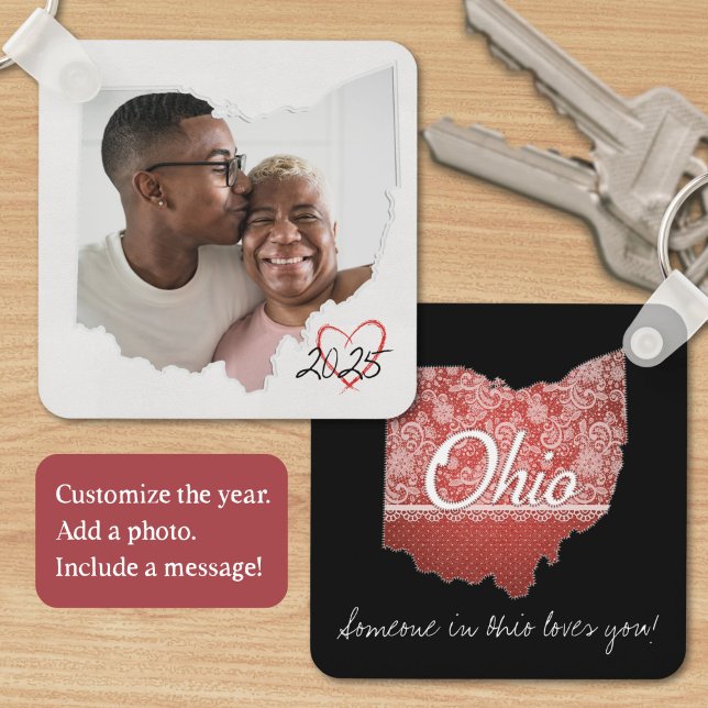 Llavero Ohio Family Everyday Moments Keepsake (Create an Ohio keepsake keychain as a gift for a loved one or even for yourself. )