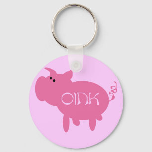 Llavero Oink camisetas y regalos rosados del cerdo