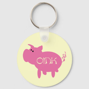 Llavero Oink camisetas y regalos rosados del cerdo