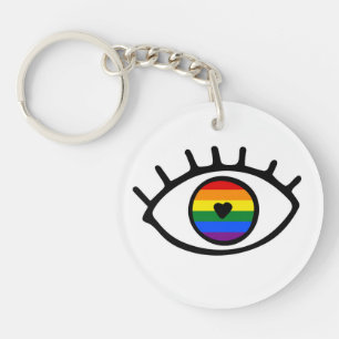 Llavero Ojo arcoiris