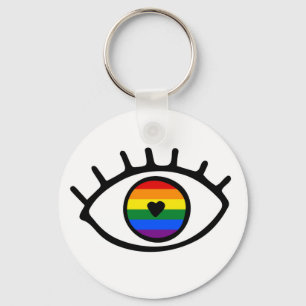 Llavero Ojo arcoiris