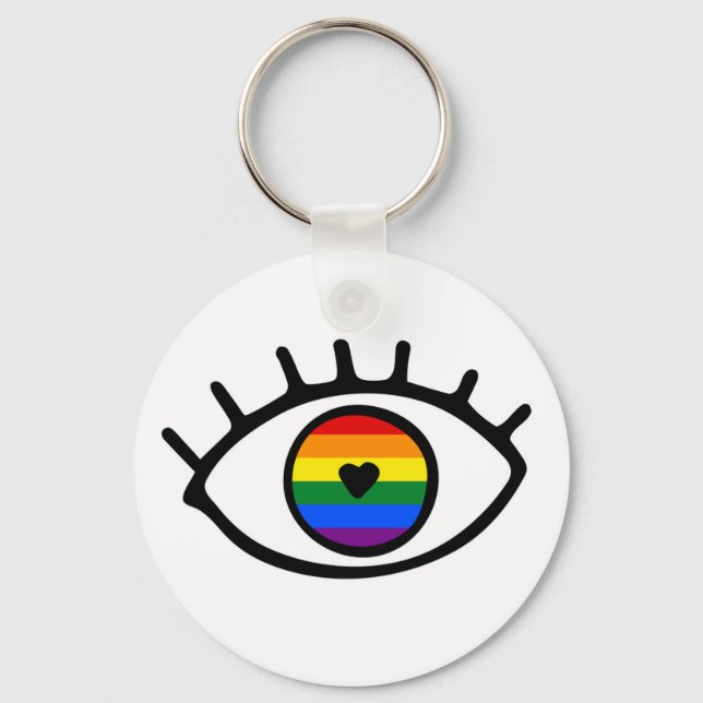 Llavero Ojo arcoiris (Anverso)