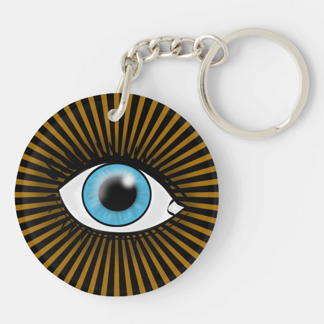 Llavero Ojo Azul Solar (Atrás)