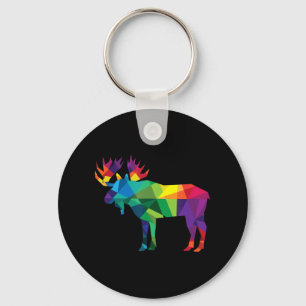 Llavero Ojo colorido arte de polos bajo HUNTING cazadores