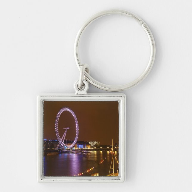 Llavero Ojo de Londres, río Támesis y luces de (Frente)
