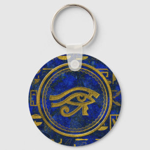 Llavero Ojo egipcio de Horus - Wadjet Lapis Lazuli