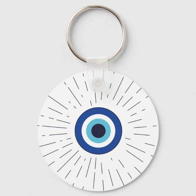 Llavero ojo malo (azul) (Anverso)
