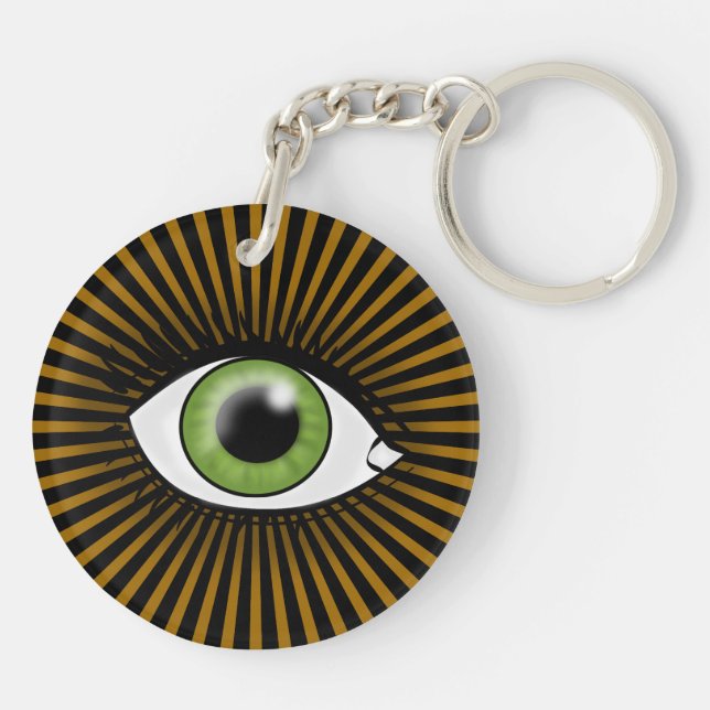 Llavero Ojo Verde Solar (Atrás)