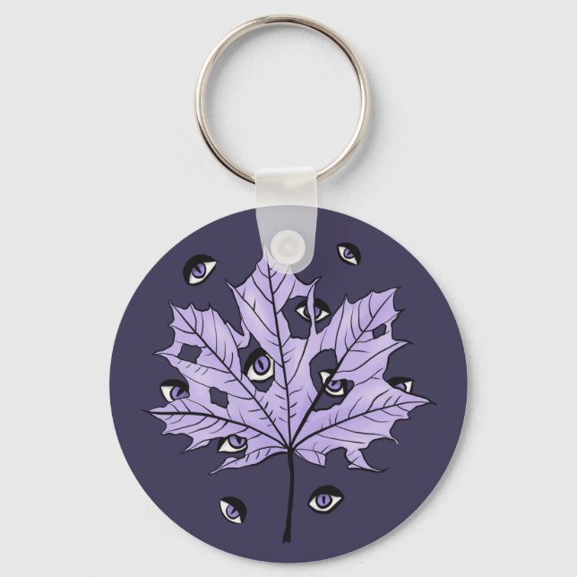 Llavero Ojos asquerosos de hojas moradas - Espectacular na (Anverso)