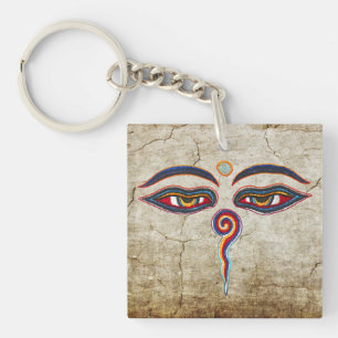Llavero Ojos De Buda / Augen der Weisheit   antiguo