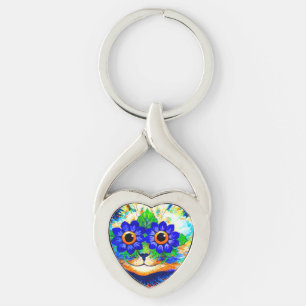 Llavero Ojos de flor de gato