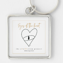 Llavero Ojos de la cadena de claves del corazón