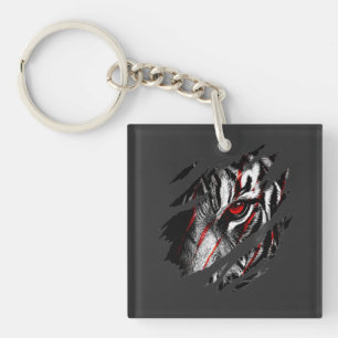 Llavero Ojos de Tigre de Anime a Través de Rasguño