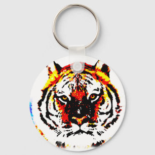 Llavero Ojos de tigre salvajes