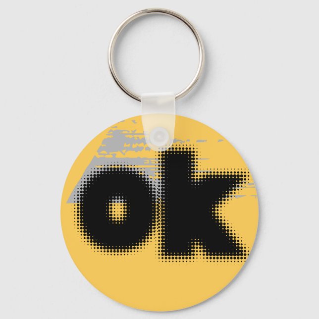 Llavero OK Vibes - Simple & Bold" (Anverso)