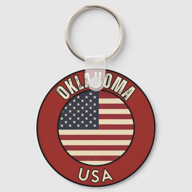 Llavero Oklahoma Estados Unidos de América (Anverso)