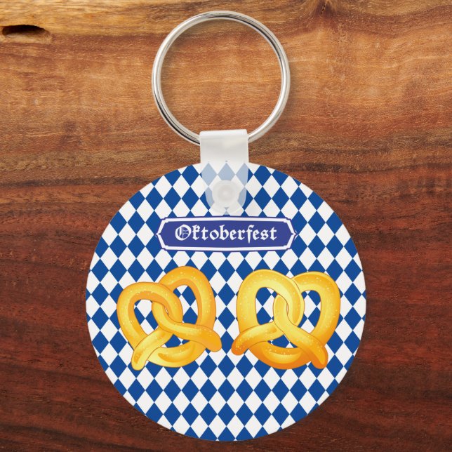 Llavero OKTOBERFEST Cerveza Fest pretzels tradicionales al (Anverso)