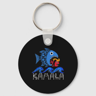 Llavero Ola Azul 2024 Gracioso Pescado Grande Comer Pescad