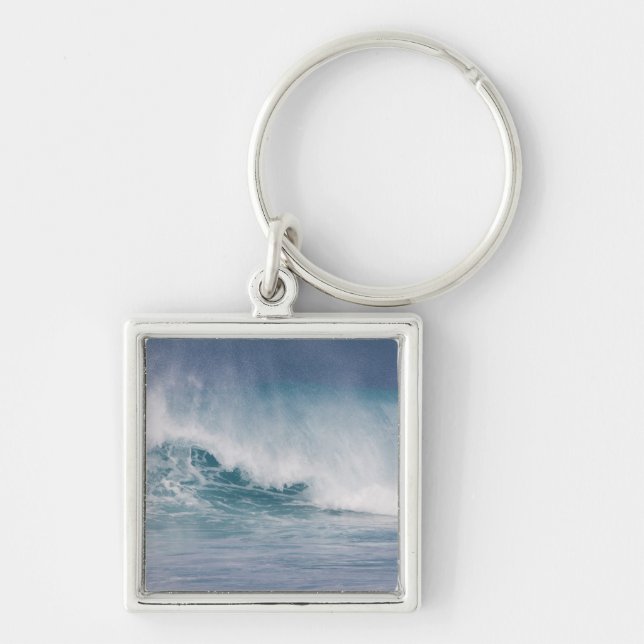 Llavero Ola azul estrellada, Maui, Hawaii, Estados Unidos  (Frente)