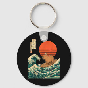 Llavero Ola vintage japonesa de Kanagawa Surfing Surf Surf