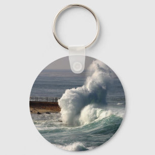 Llavero Olas que rompen focas La Jolla
