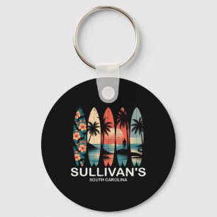 Llavero Olas retro de Sullivan's South Carolina Surfboard
