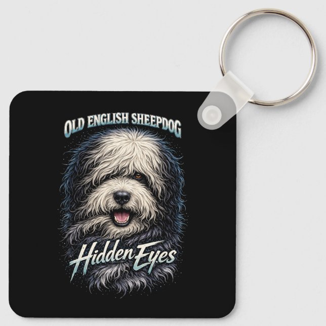 Llavero Old English Sheepdog (Reverso )