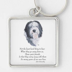 Llavero Old English Sheepdog Puente del Arcoíris