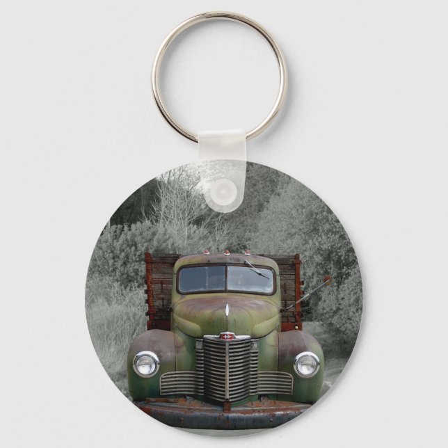 Llavero Old Green International Truck (Anverso)