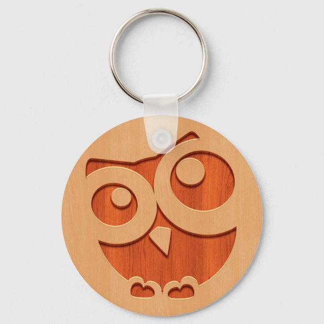 Llavero Oleografía con efecto de madera (Anverso)
