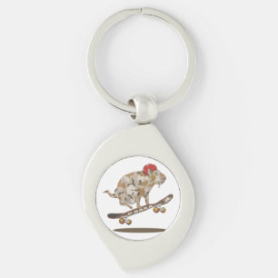 Llavero Ólite de skateboard de Capybara