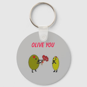Llavero OLIVE YOU - Olives in Love - keychain
