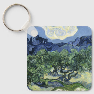 Llavero Olivos de Van Gogh - Arte de Blue Mountain