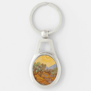 Llavero Olivos de Van Gogh Cielo Sol Amarillo