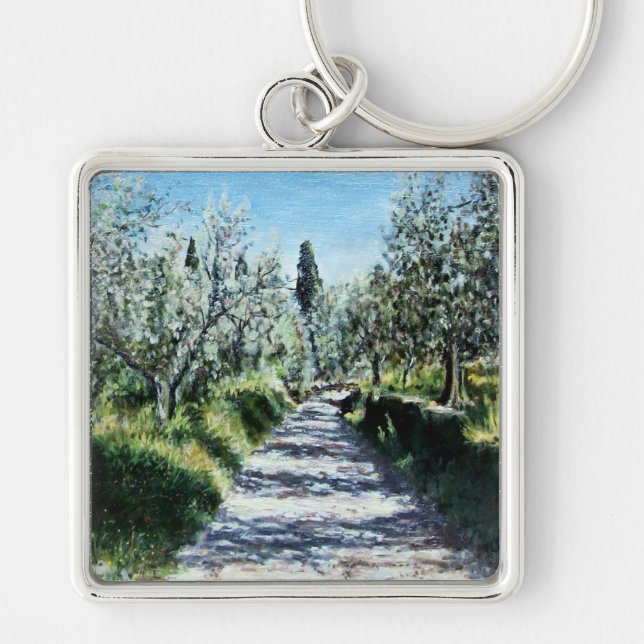 LLAVERO OLIVOS EN EL PAISAJE DE TOSCANA (Frente)