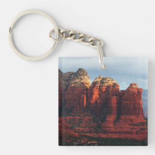 Llavero Olla de café nublada Roca en Sedona Arizona