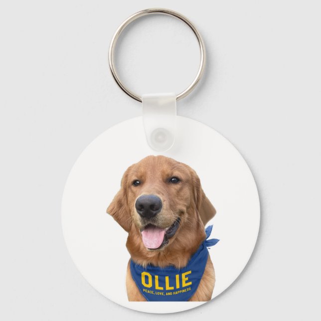 Llavero Ollie the Lucky Dog Photo Keychain (Anverso)