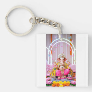 Llavero ✨ Om Ganesh – Símbolo divino de sabiduría y prospe