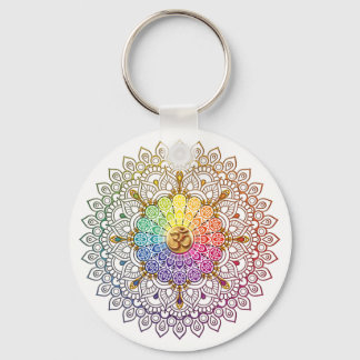 Llavero Om Rainbow Mandala