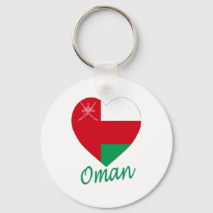 Llavero Oman Flag Heart