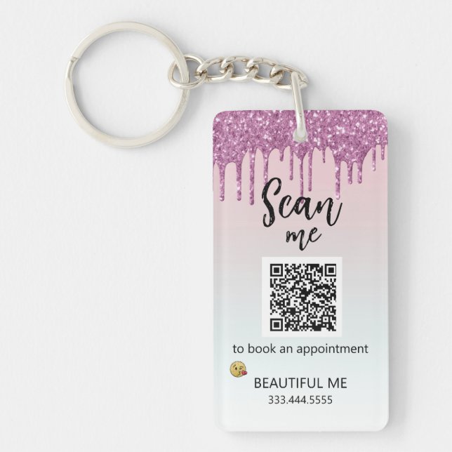Llavero *~* Ombre AP36 QR Promo Logotipo Keychain acrílico (Frente)