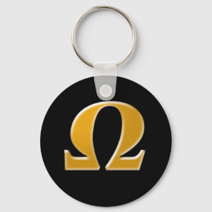 Llavero Omega griego dorado - Símbolo de resistencia